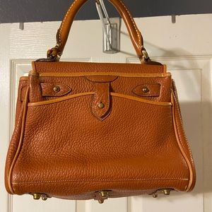 Dooney and Bourke Vintage Tan leather Saddle bag